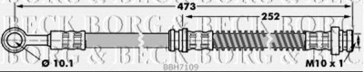 BORG & BECK bbh7109 -  Тормозной шланг